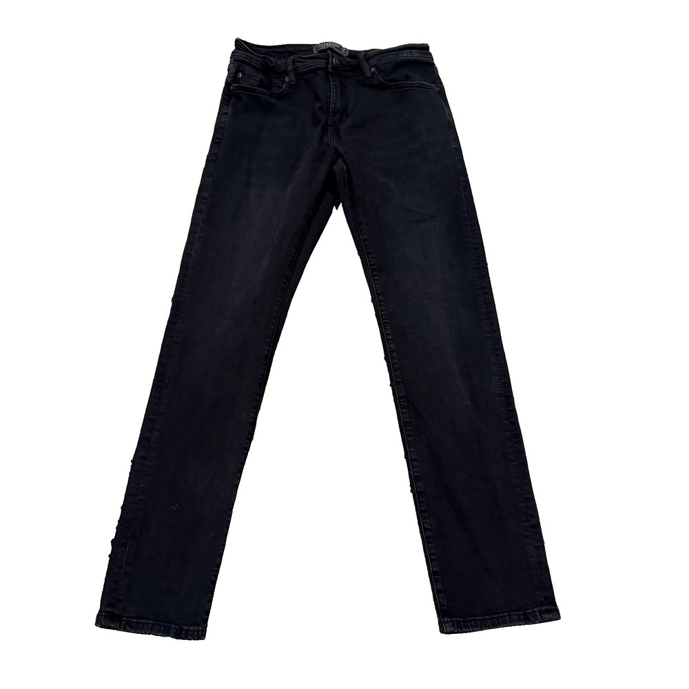 Liverpool Eco Logic Jeans Mens 30x32 Black Bullet Dark Slim Straight Stretch